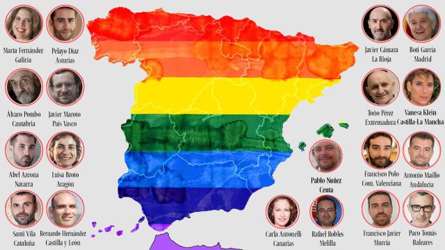 El mapa del poder homosexual en la España de las autonomías: los 90 personajes influyentes